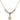 Crucifix Crystal Necklace | 1/2 inch | 4mm Beads   14kt Gold Filled