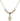 Crucifix Crystal Necklace | 1/2 inch | 4mm Beads   14kt Gold Filled