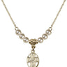 5-Way Crystal Necklace | 1/2 inch | 4mm Beads   14kt Gold Filled