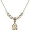 Holy Spirit Crystal Necklace | 1/2 inch | 4mm Beads   14kt Gold Filled