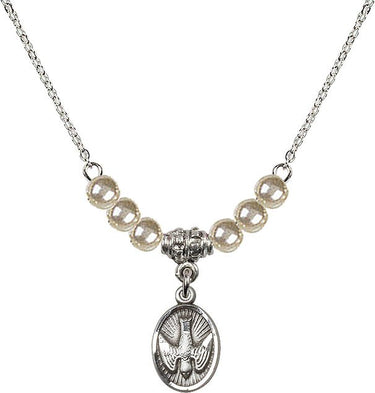 Collar de cristal del Espíritu Santo con cuentas | 1/2 pulgada | Cuentas de 4mm | N21-0982