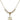 Cross Crystal Necklace | 1/2 inch | 4mm Beads   14kt Gold Filled