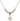Cross Crystal Necklace | 1/2 inch | 4mm Beads   14kt Gold Filled