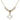 Cross Crystal Necklace | 7/8 inch | 4mm Beads   14kt Gold Filled