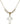 Cross Crystal Necklace | 7/8 inch | 4mm Beads   14kt Gold Filled