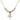 Cross Crystal Necklace | 3/4 inch | 4mm Beads   14kt Gold Filled