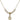 Saint Christopher Crystal Necklace | 3/8 inch | 4mm Beads   14kt Gold Filled