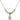 Saint Christopher Crystal Necklace | 3/8 inch | 4mm Beads   14kt Gold Filled