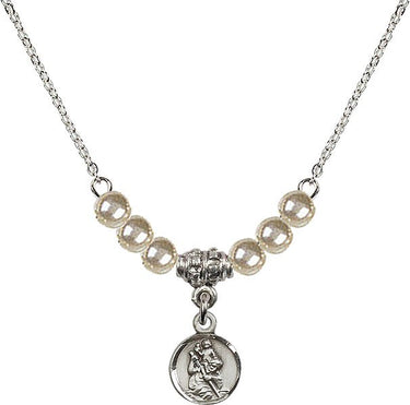 Collar de cristal de San Cristóbal | 3/8 pulgada | Cuentas de 4 mm | N21-2343