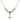 Cross Crystal Necklace | 5/8 inch | 4mm Beads   14kt Gold Filled