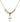 Cross Crystal Necklace | 5/8 inch | 4mm Beads   14kt Gold Filled