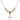 Cross Crystal Necklace | 5/8 inch | 4mm Beads   14kt Gold Filled