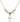 Cross Crystal Necklace | 5/8 inch | 4mm Beads   14kt Gold Filled