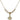 5-Way Crystal Necklace | 1/2 inch | 4mm Beads   14kt Gold Filled