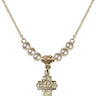 5-Way Crystal Necklace | 1/2 inch | 4mm Beads   14kt Gold Filled