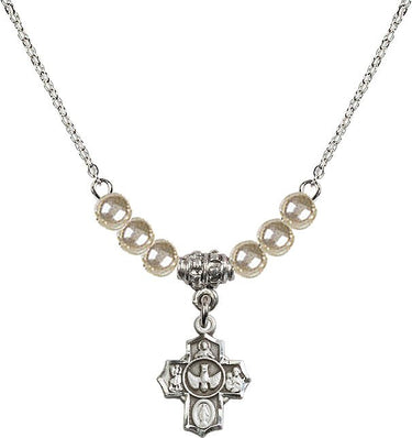 Collar de cristal de 5 vías | 1/2 pulgada | Cuentas de 4 mm | N21-3190