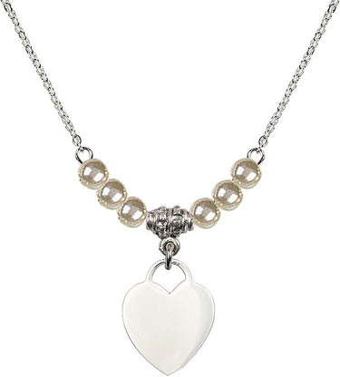 Collar de cristal en forma de corazón | 1,5 cm | Cuentas de 4 mm | N21-3400