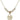 Saint Michael the Archangel Crystal Necklace | 5/8 inch | 4mm Beads   14kt Gold Filled