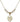 Saint Michael the Archangel Crystal Necklace | 5/8 inch | 4mm Beads   14kt Gold Filled