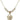 Graduation Heart Crystal Necklace | 5/8 inch | 4mm Beads   14kt Gold Filled