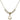 Claddagh Crystal Necklace | 3/8 inch | 4mm Beads   14kt Gold Filled