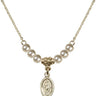 Scapular Crystal Necklace | 1/2 inch | 4mm Beads   14kt Gold Filled