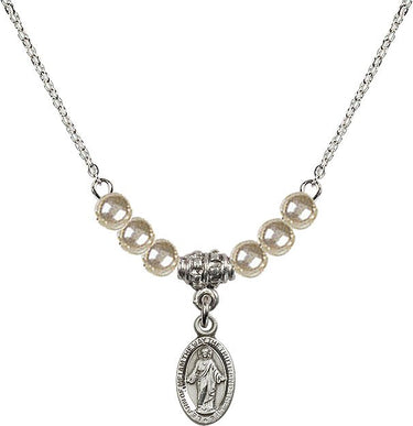 Collar Escapulario de Cuentas de Cristal | 1/2 pulgada | Cuentas de 4mm | N21-4121S