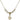 Cross Crystal Necklace | 1/2 inch | 4mm Beads   14kt Gold Filled