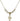 Cross Crystal Necklace | 1/2 inch | 4mm Beads   14kt Gold Filled