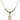 Miraculous Medal Crystal Necklace | 5/8 inch | 4mm Beads   14kt Gold Filled