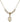 Miraculous Medal Crystal Necklace | 5/8 inch | 4mm Beads   14kt Gold Filled