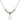 Anchor Crystal Necklace | 1 1/8 inch | 4mm Beads   Sterling Silver