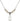 Anchor Crystal Necklace | 1 1/8 inch | 4mm Beads   Sterling Silver