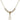 Cross Crystal Necklace | 3/4 inch | 4mm Beads   14kt Gold Filled