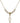Cross Crystal Necklace | 3/4 inch | 4mm Beads   14kt Gold Filled
