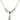 Praying Girl Crystal Necklace | 5/8 inch | 4mm Beads   14kt Gold Filled