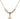 Trinity Irish Knot Crystal Necklace | 3/8 inch | 4mm Beads   14kt Gold Filled