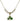 Shamrock Crystal Necklace | 1/2 inch | 4mm Beads   14kt Gold Filled