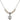 Miraculous Medal Crystal Necklace | 3/8 inch | 4mm Beads   Sterling Silver