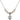 Miraculous Medal Crystal Necklace | 3/8 inch | 4mm Beads   Sterling Silver