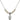 Scapular Crystal Necklace | 3/8 inch | 4mm Beads   Sterling Silver
