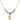 Saint Christopher Crystal Necklace | 3/8 inch | 4mm Beads   14kt Gold Filled