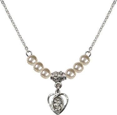 Collar de cristal de San Cristóbal | 3/8 pulgada | Cuentas de 4 mm | N21-5403