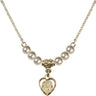 St. Jude Crystal Necklace | 3/8 inch | 4mm Beads   14kt Gold Filled