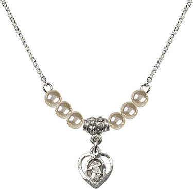 Collar de cristal Ángel Guardián | 9,5 mm | Cuentas de 4 mm | N21-5407