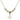 Cross Crystal Necklace | 5/8 inch | 4mm Beads   14kt Gold Filled