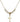 Cross Crystal Necklace | 5/8 inch | 4mm Beads   14kt Gold Filled