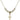 Crucifix Crystal Necklace | 5/8 inch | 4mm Beads   14kt Gold Filled