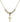 Crucifix Crystal Necklace | 5/8 inch | 4mm Beads   14kt Gold Filled