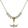 Holy Spirit Crystal Necklace | 1/2 inch | 4mm Beads   14kt Gold Filled